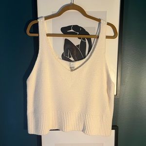 A New Day Cropped Sweater Tank